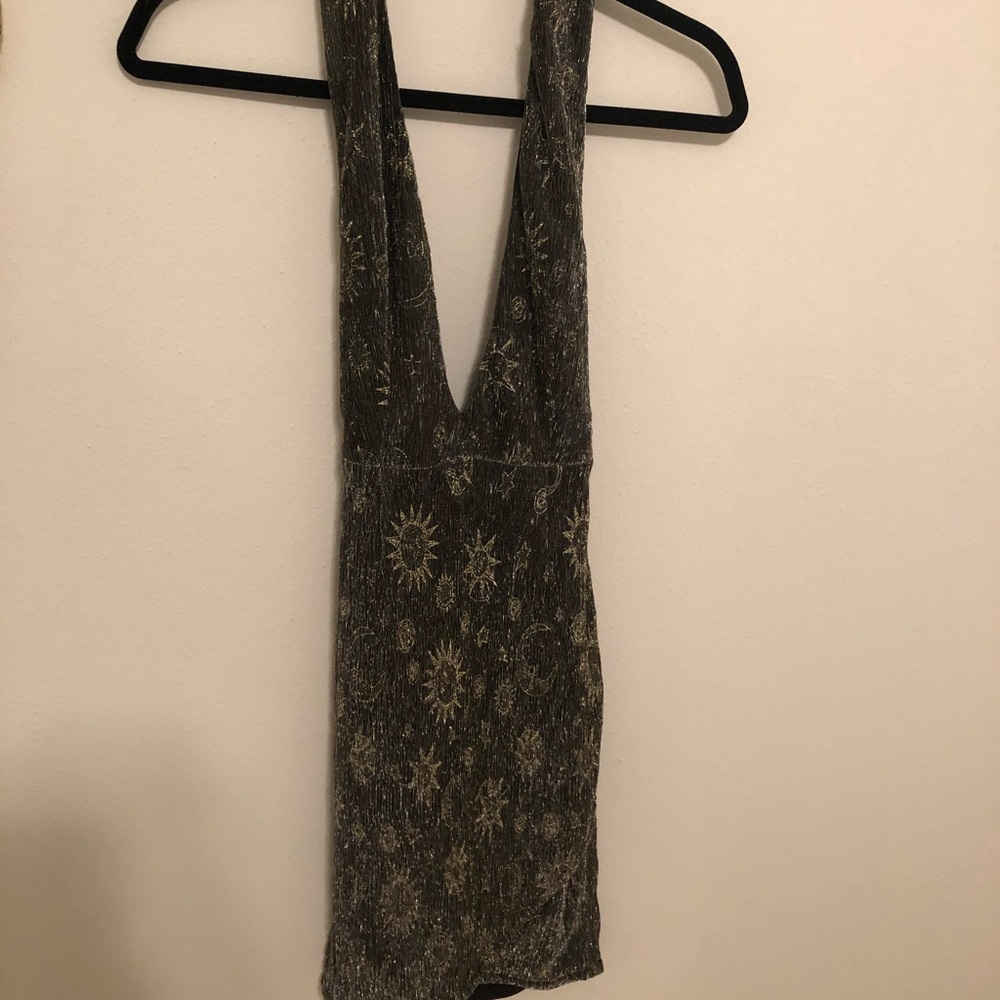 Halter mini dress